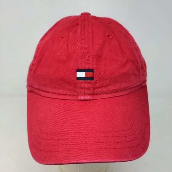 Tommy Hilfiger Men's Slideback Hat Red Size OS Embroidered Logo - Picture 2 of 8